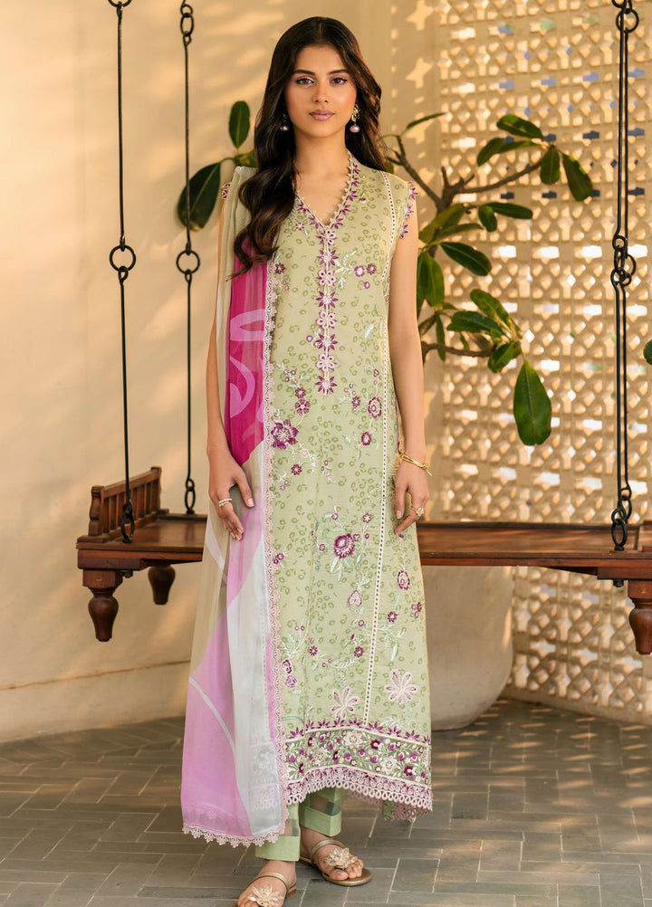 Aashiyana by Roheenaz Embroidered Lawn Suits Unstitched 3 Piece RN25AL RNZ-03 B Amara - Summer Collection