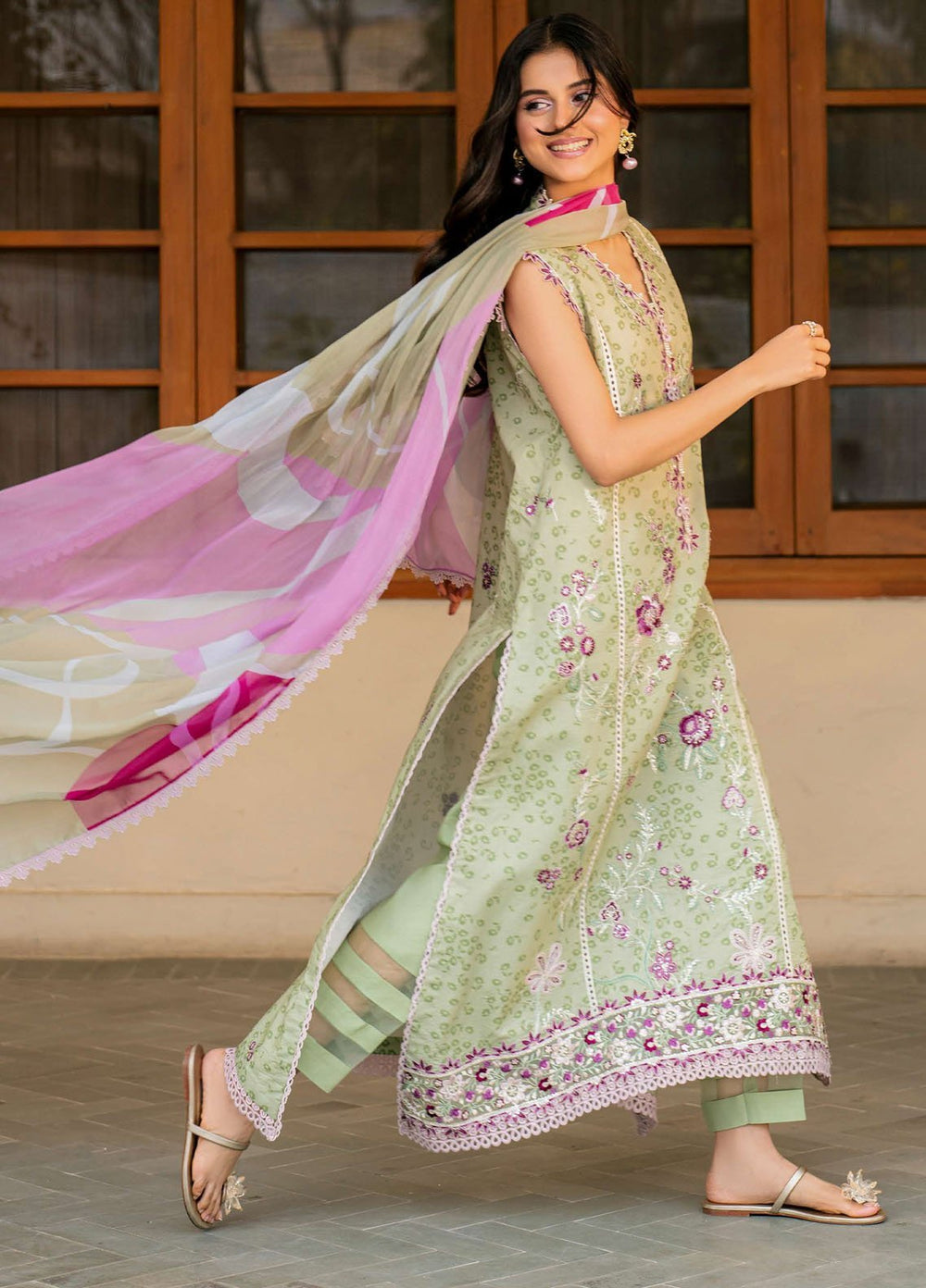 Aashiyana by Roheenaz Embroidered Lawn Suits Unstitched 3 Piece RN25AL RNZ-03 B Amara - Summer Collection