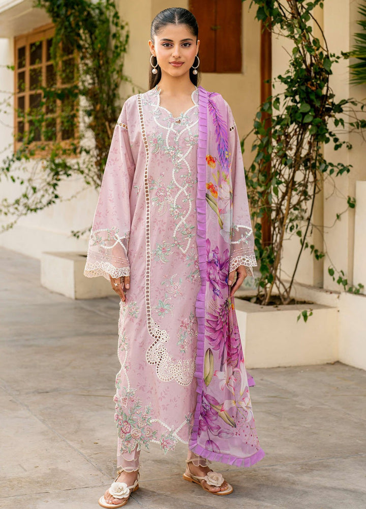 Aashiyana by Roheenaz Embroidered Lawn Suits Unstitched 3 Piece RN25AL RNZ-04 A Ameema - Summer Collection