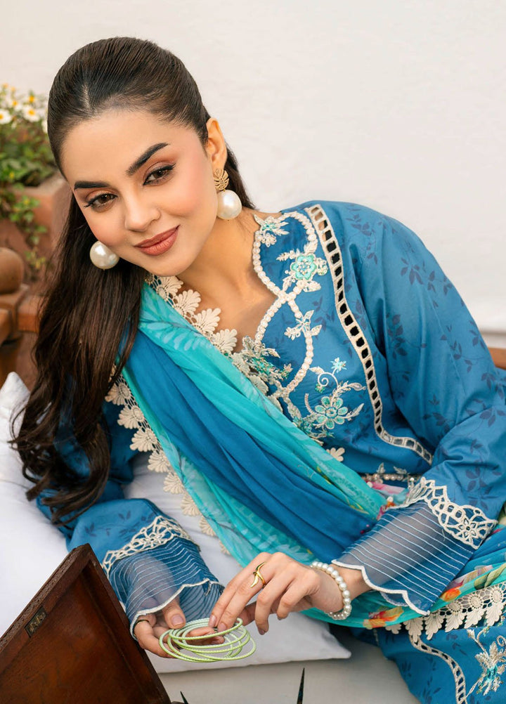 Aashiyana by Roheenaz Embroidered Lawn Suits Unstitched 3 Piece RN25AL RNZ-04 B Akifa - Summer Collection