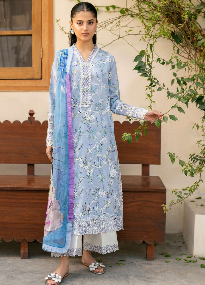 Aashiyana by Roheenaz Embroidered Lawn Suits Unstitched 3 Piece RN25AL RNZ-05 A Areesha - Summer Collection