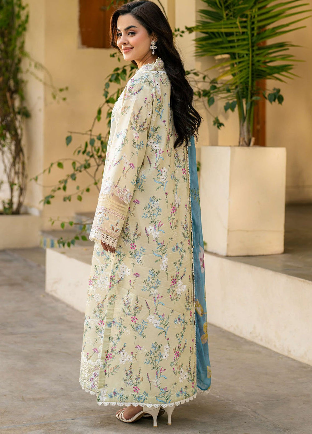 Aashiyana by Roheenaz Embroidered Lawn Suits Unstitched 3 Piece RN25AL RNZ-05 B Maha - Summer Collection