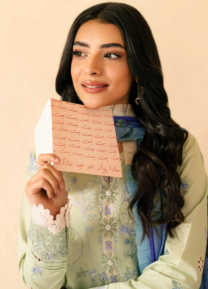 Aashiyana by Roheenaz Embroidered Lawn Suits Unstitched 3 Piece RN25AL RNZ-07 A Zumar - Summer Collection