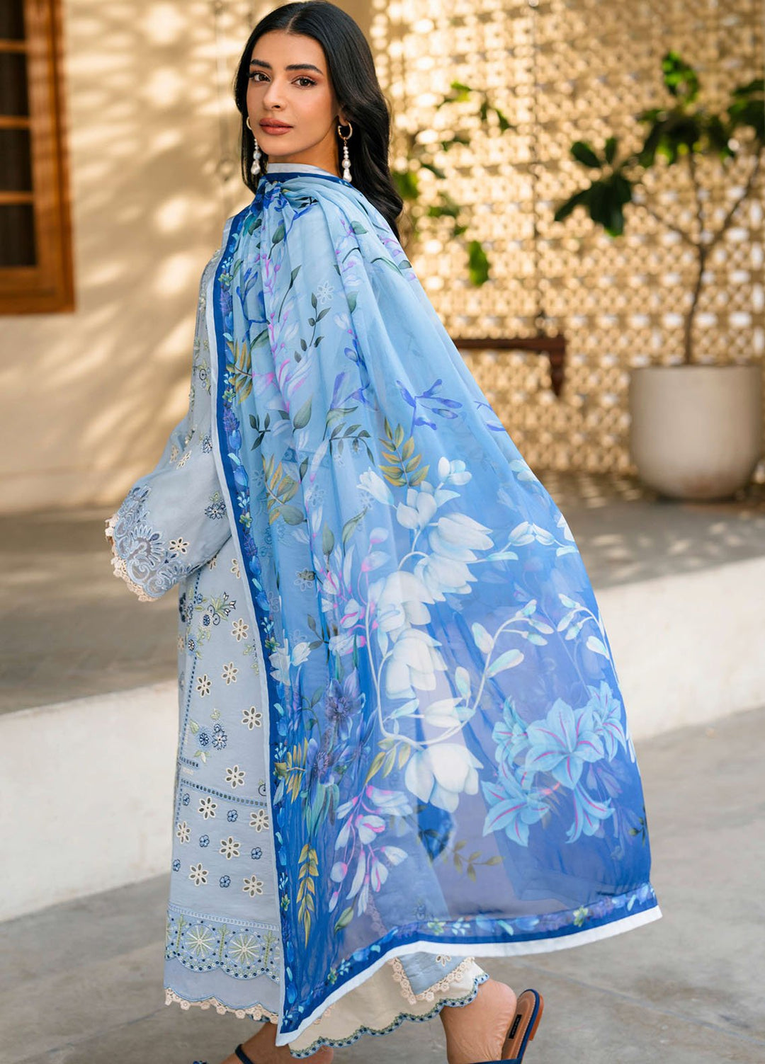 Aashiyana by Roheenaz Embroidered Lawn Suits Unstitched 3 Piece RN25AL RNZ-07 B Mahnoor - Summer Collection