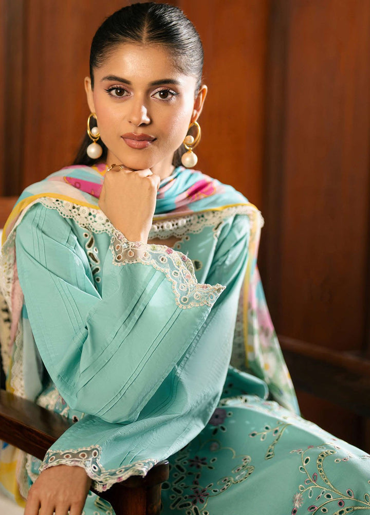 Aashiyana by Roheenaz Embroidered Lawn Suits Unstitched 3 Piece RN25AL RNZ-08 B Dania - Summer Collection