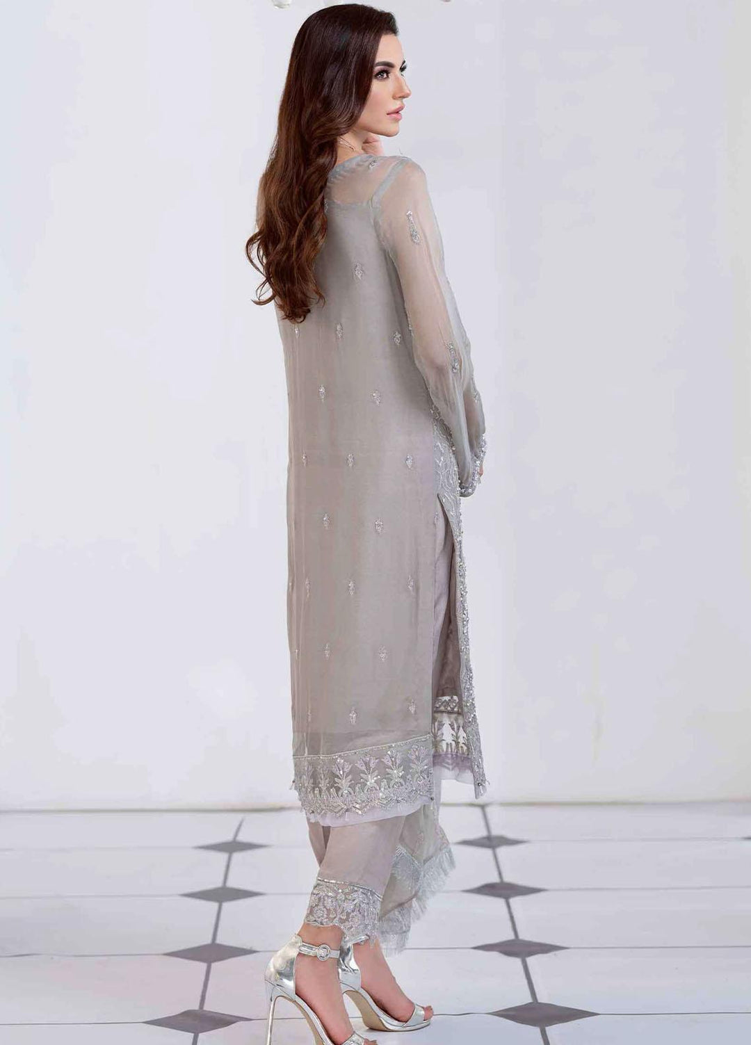 Aashna by Meeral Embroidered Chiffon Suits Unstitched 4 Piece MRL21A 02-ALYA - Luxury Collection