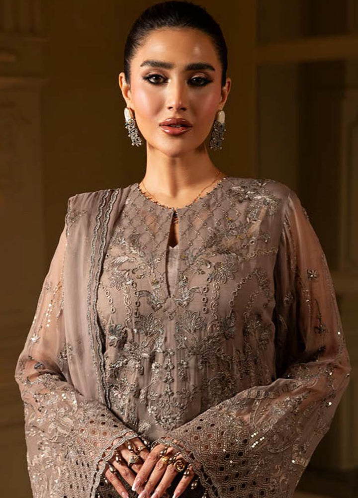 Aashnai by Lavish Embroidered Chiffon Suits Unstitched 3 Piece LVP24AC D-10 Rustic Grace - Formals Collection