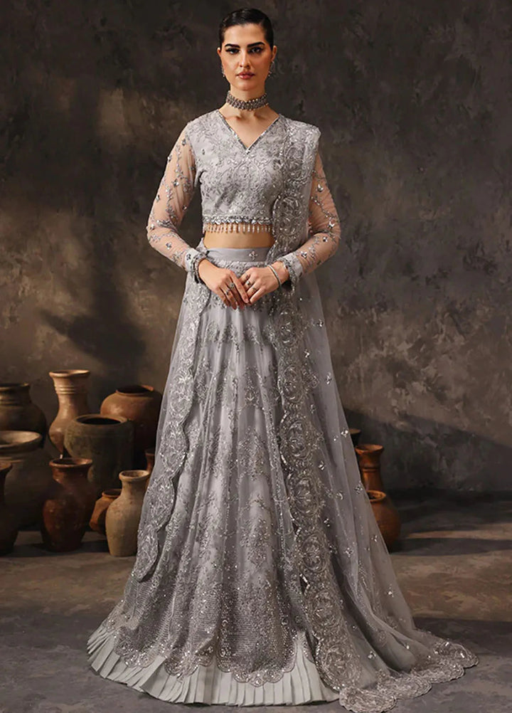 Aatish By Saffron Embroidered Net Suit Unstitched 4 Piece SFR24A D-06 Rang-e-Barq - Formal Collection