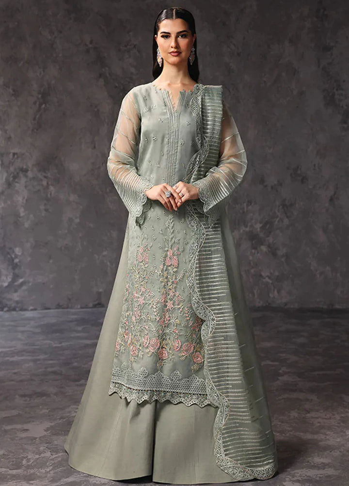 Aatish By Saffron Embroidered Organza Suit Unstitched 4 Piece SFR24A D-03 Sehar-e-Shama - Formal Collection