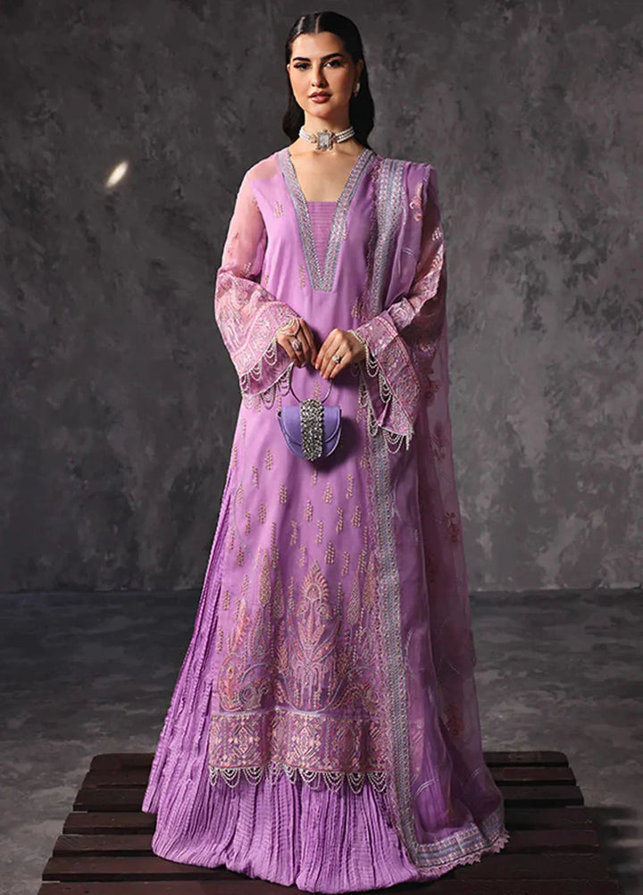 Aatish By Saffron Embroidered Organza Suit Unstitched 4 Piece SFR24A D-04 Noor-e-Hunar - Formal Collection