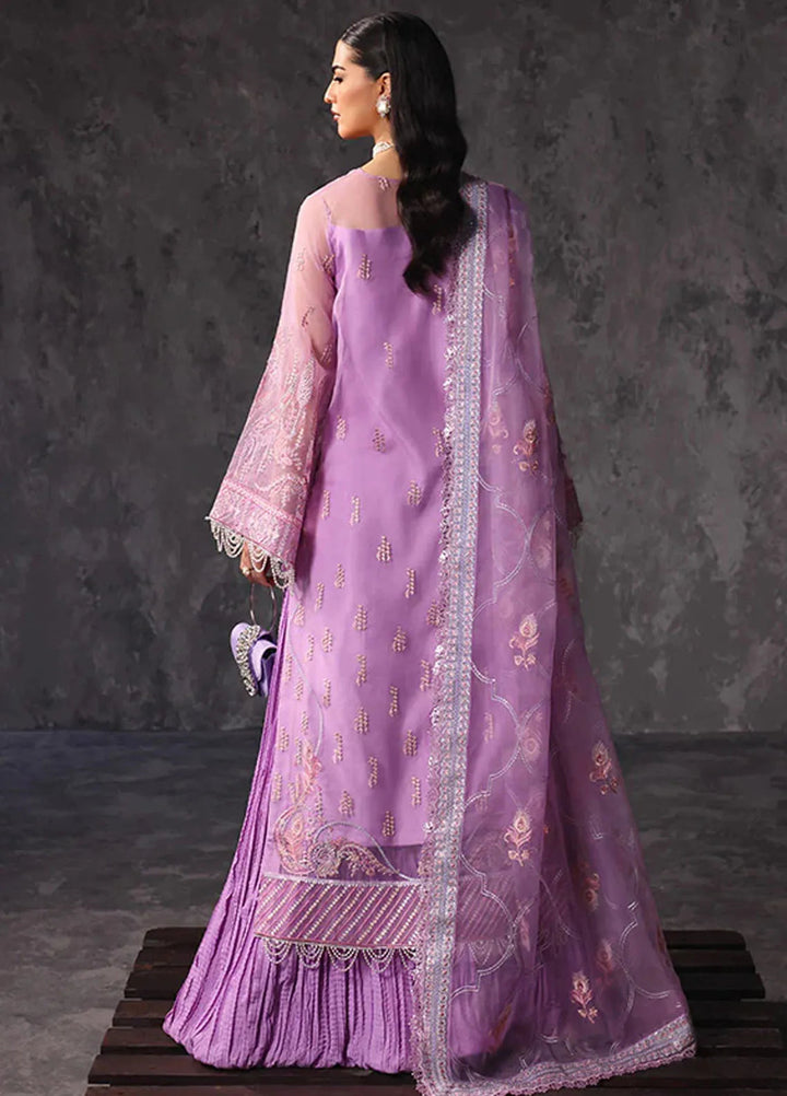 Aatish By Saffron Embroidered Organza Suit Unstitched 4 Piece SFR24A D-04 Noor-e-Hunar - Formal Collection