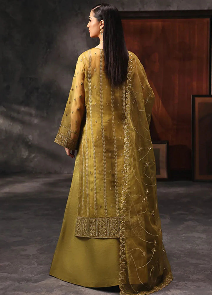 Aatish By Saffron Embroidered Organza Suit Unstitched 4 Piece SFR24A D-05 Shola-e-Noor - Formal Collection