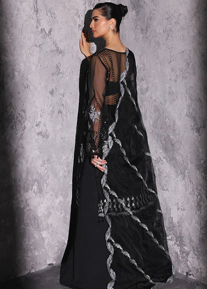 Aatish By Saffron Embroidered Organza Suit Unstitched 4 Piece SFR24A D-07 Gul-e-Aftab - Formal Collection