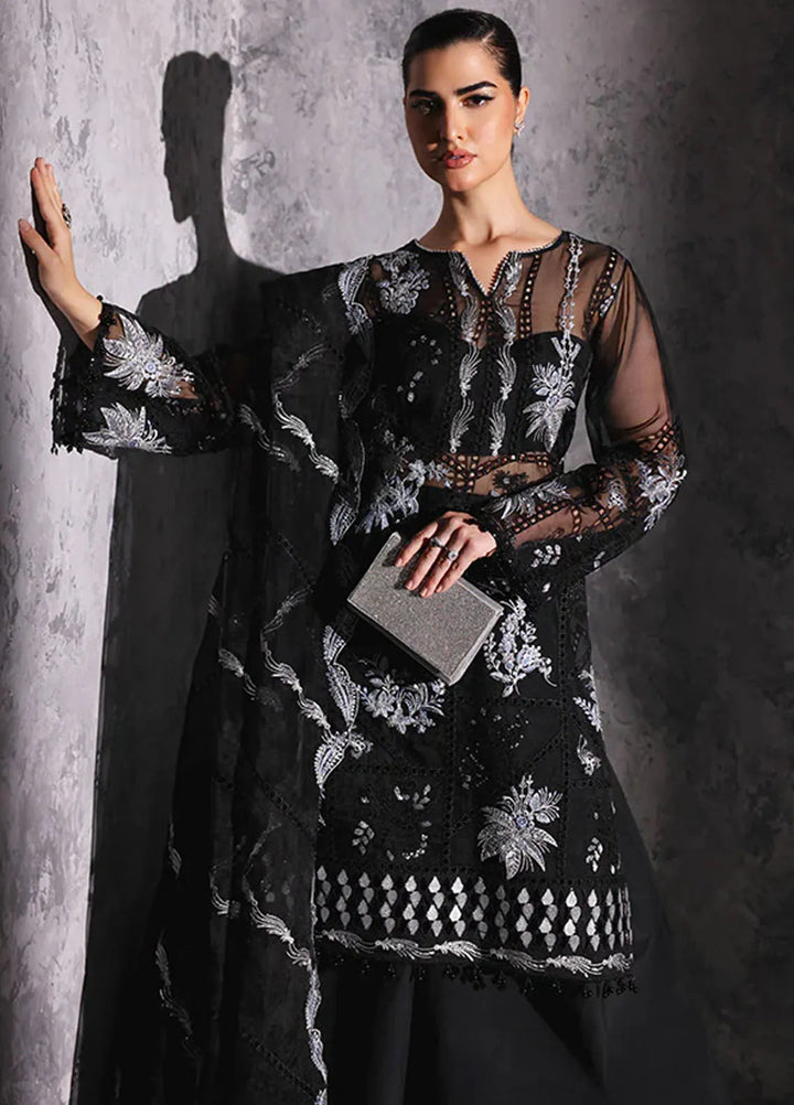 Aatish By Saffron Embroidered Organza Suit Unstitched 4 Piece SFR24A D-07 Gul-e-Aftab - Formal Collection