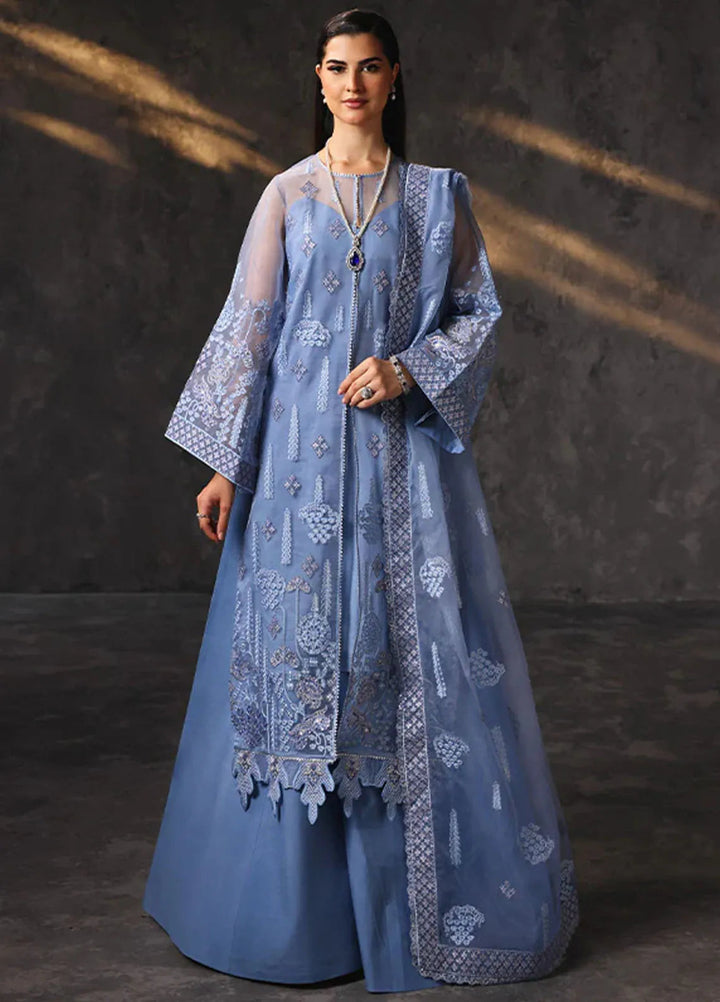 Aatish By Saffron Embroidered Organza Suit Unstitched 4 Piece SFR24A D-08 Shama-e-Feroz - Formal Collection