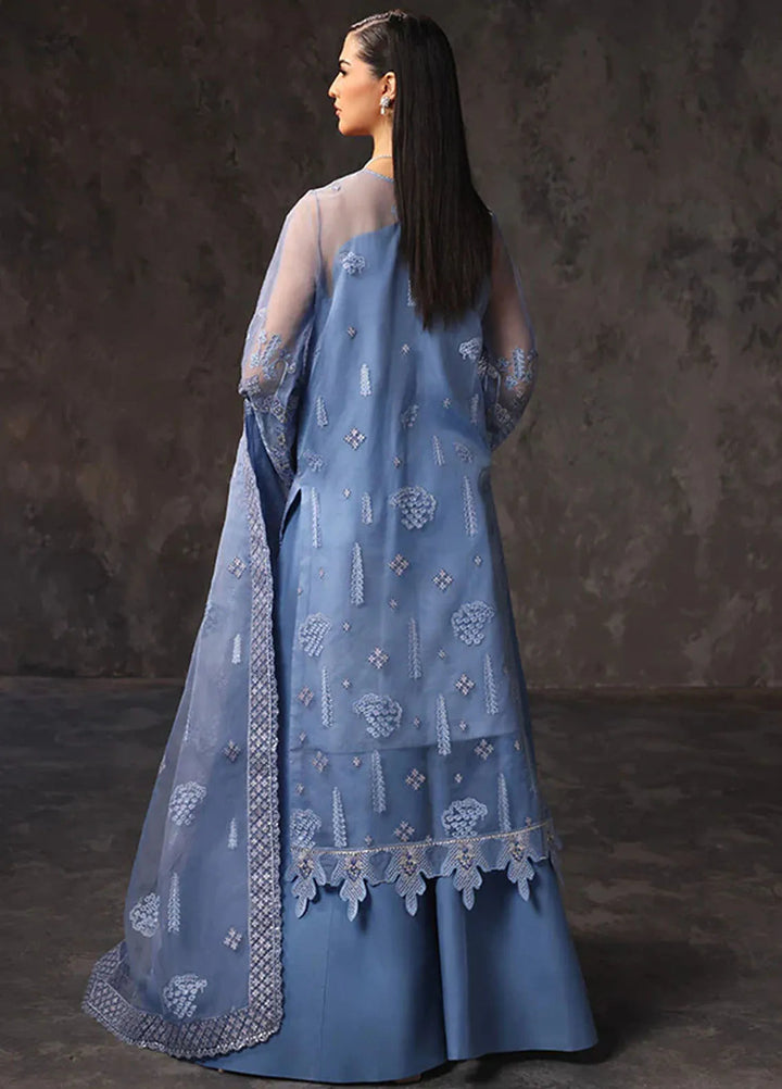 Aatish By Saffron Embroidered Organza Suit Unstitched 4 Piece SFR24A D-08 Shama-e-Feroz - Formal Collection