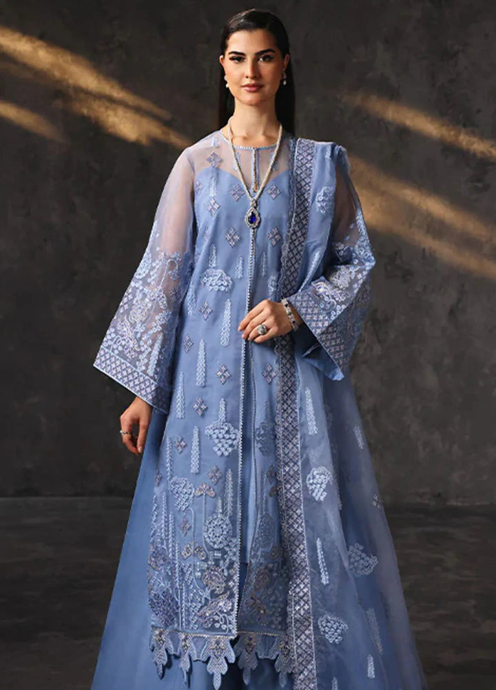 Aatish By Saffron Embroidered Organza Suit Unstitched 4 Piece SFR24A D-08 Shama-e-Feroz - Formal Collection