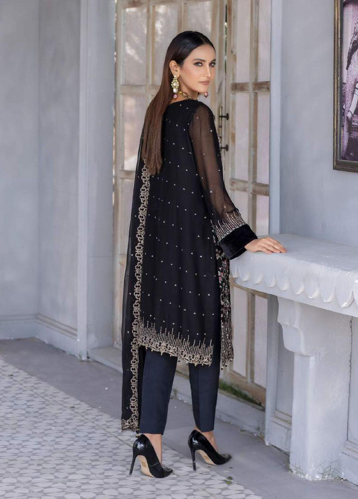 Aayra Embroidered Chiffon Suits Unstitched 4 Piece AY23C D-02 - Luxury Collection