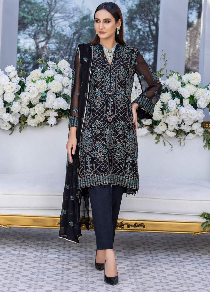 Aayra Embroidered Chiffon Suits Unstitched 4 Piece AY23C D-06 - Luxury Collection