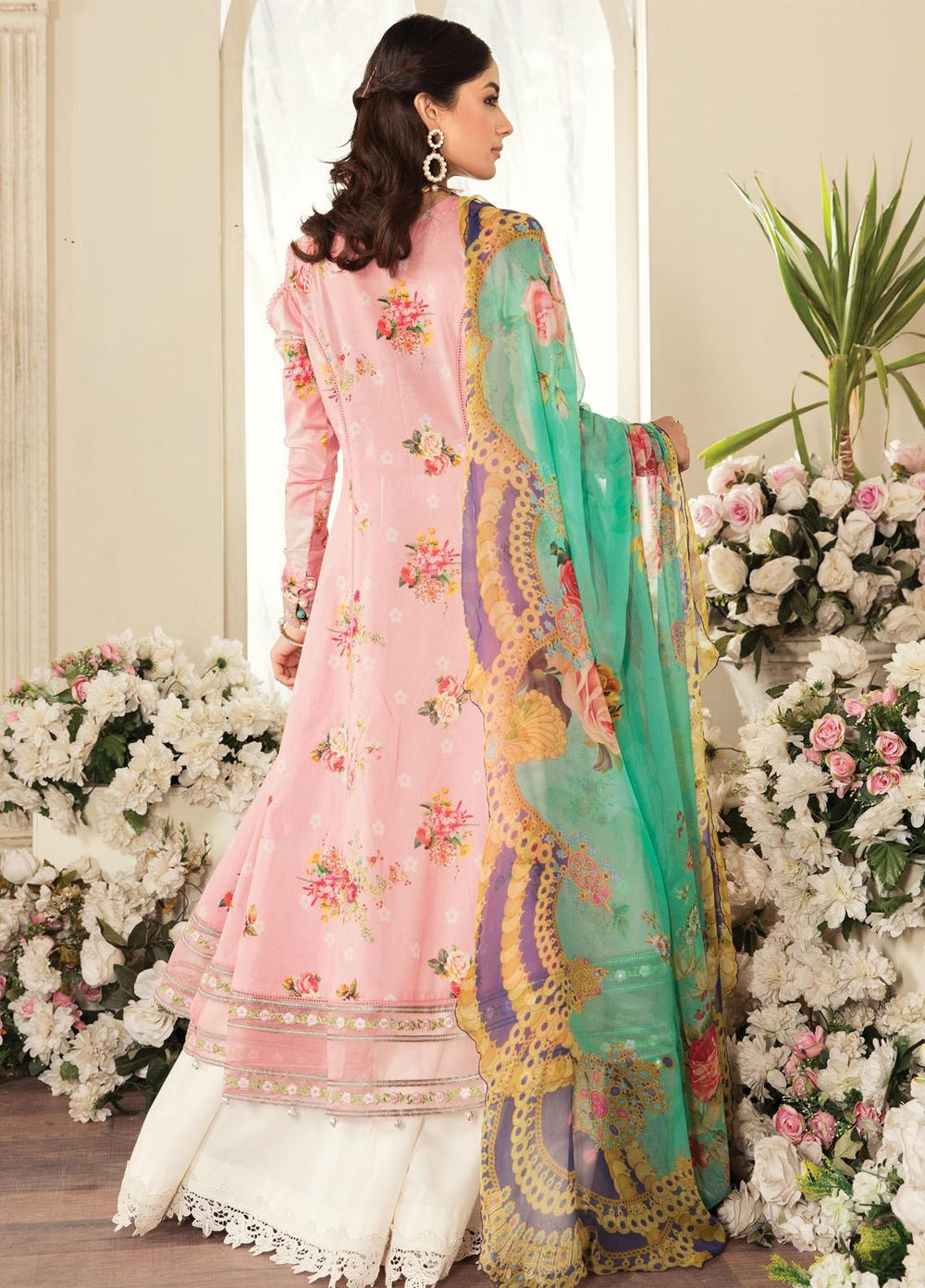 Aayra Embroidered Lawn Suits Unstitched 3 Piece AY21L 06A - Luxury Collection