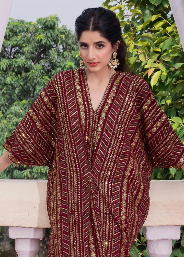 Abresham By Asim Jofa Embroidered Chiffon Unstitched Suit 2 Piece AJ23AB AJAB-11 - Luxury Festive Collection
