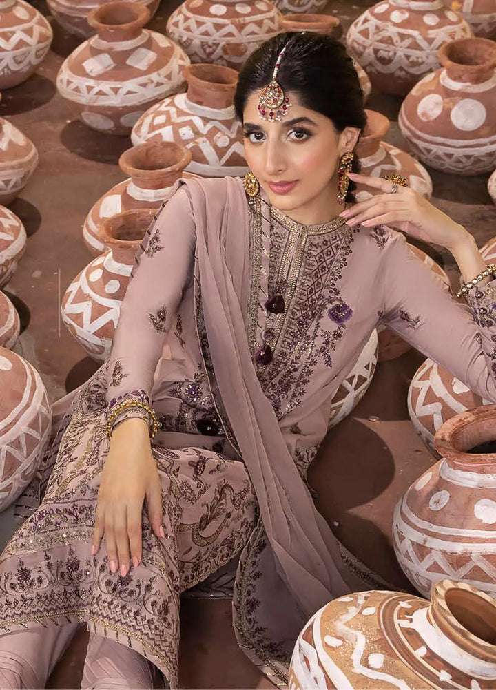 Abresham By Asim Jofa Embroidered Lawn Unstitched Suit 3 Piece AJ23AB AJAB-06 - Luxury Festive Collection