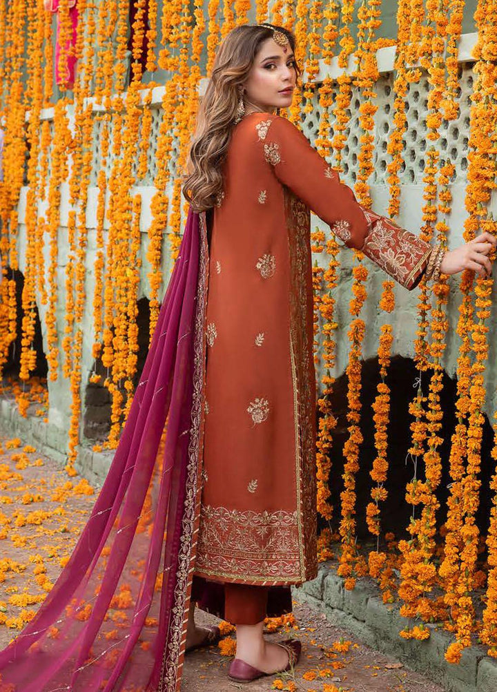 Abresham By Asim Jofa Embroidered Lawn Suits Unstitched 3 Piece AJ23AB AJAB-14 - Luxury Festive Collection