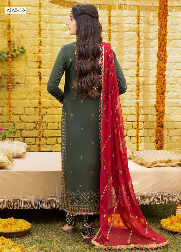 Abresham By Asim Jofa Embroidered Lawn Suits Unstitched 3 Piece AJ23AB AJAB-16 - Luxury Festive Collection