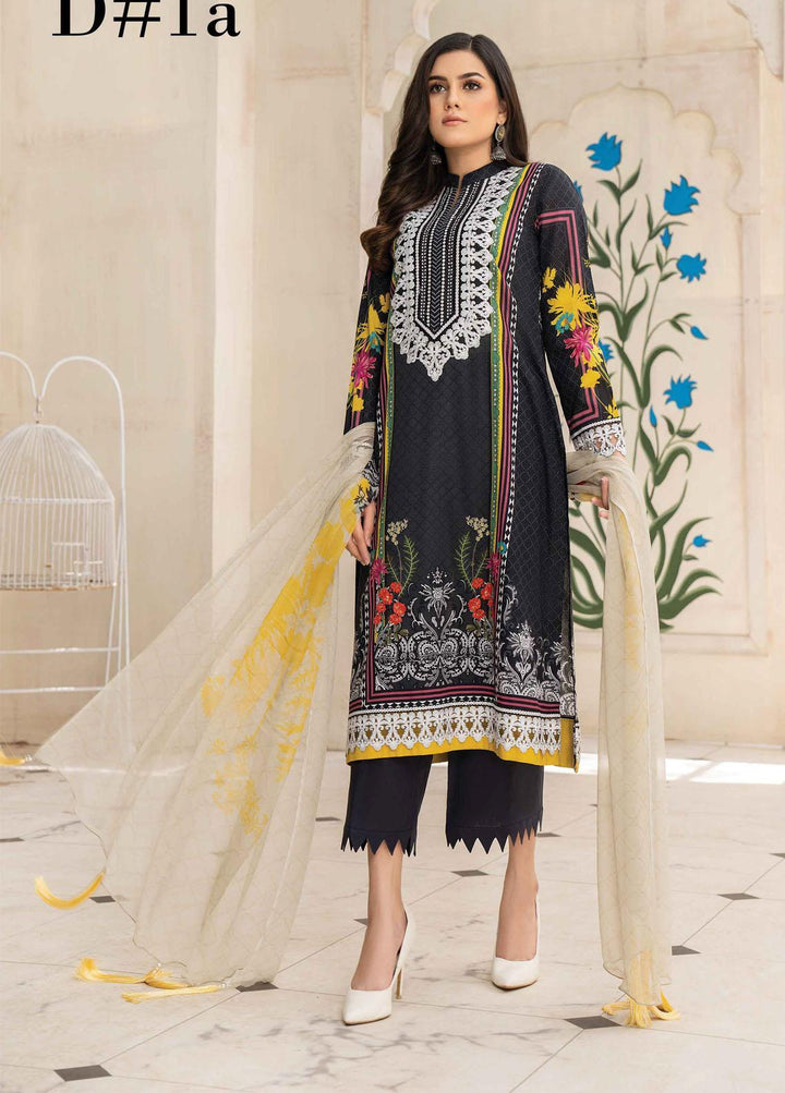 Abrish by Marwat Textiles Embroidered Lawn Suits Unstitched 3 Piece MW21A 1A - Summer Collection
