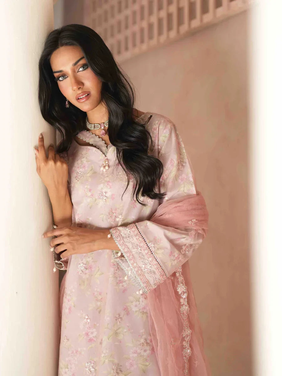 Salitex Unstitched Embroidered Chiffon 3 Piece Suit SUNS8CH522 Festive Collection