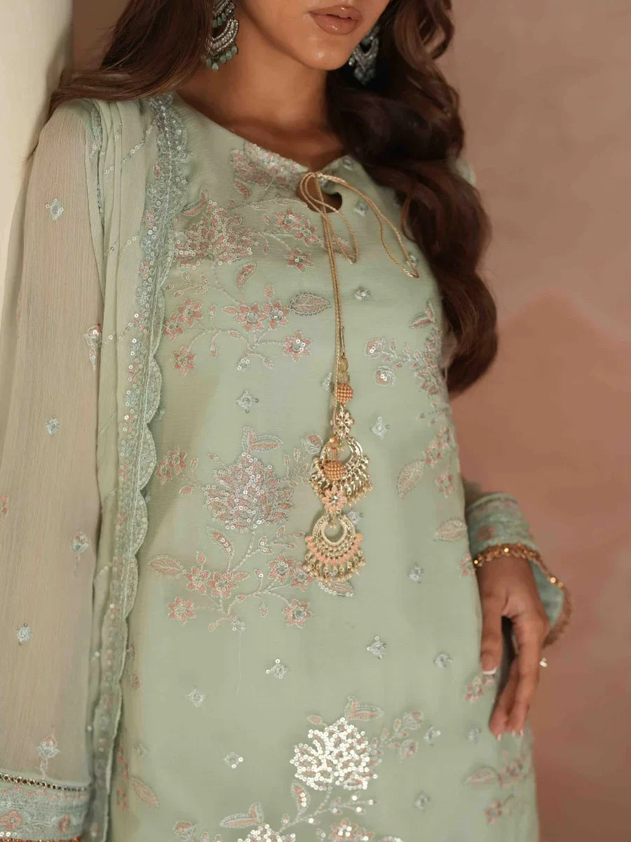 Salitex Unstitched Embroidered Chiffon 3 Piece Suit SUNS8CH516 Festive Collection