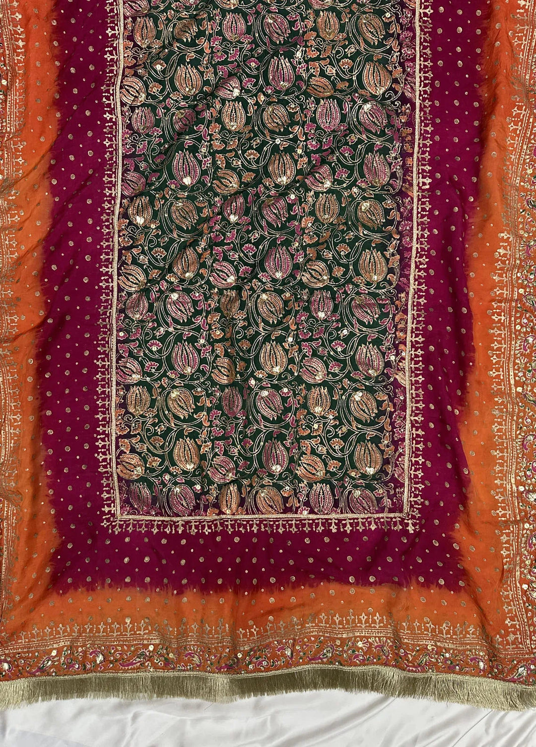 Adaa By Mahnoor Embroidered Raw Silk Suits Unstitched 3 Piece Pine - Festive Collection