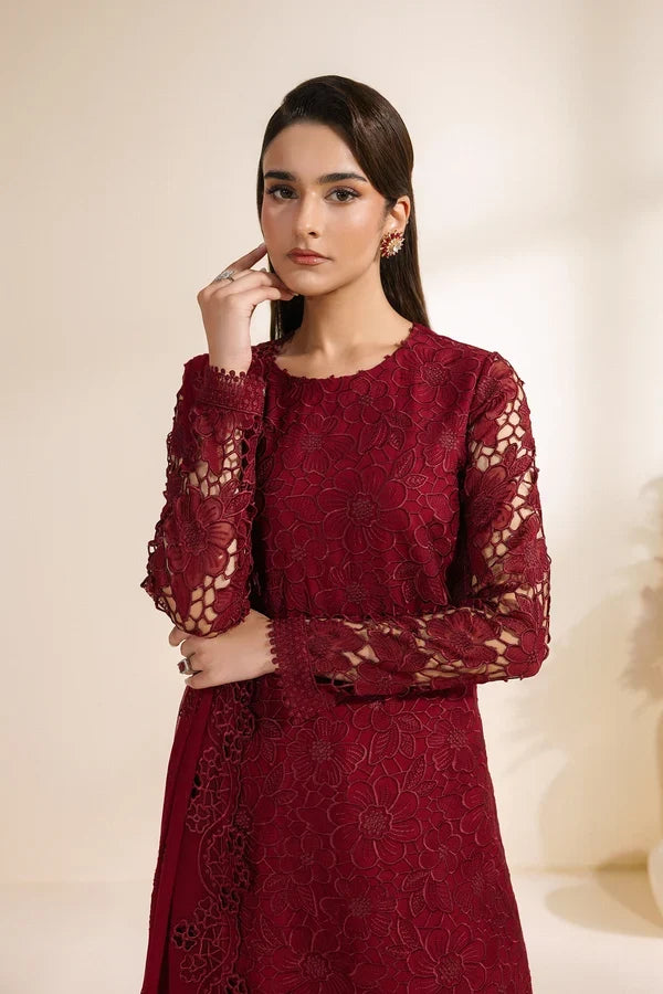 Meraki by Zarif Unstitched Embroidered Chiffon 3 Piece Suit ZR26UCM ADAAB 03 - Festive Collection