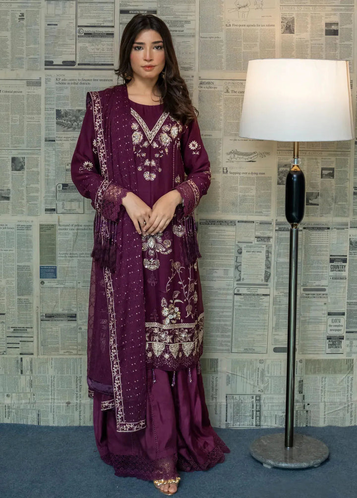 Adam Couture Pret Embroidered Chiffon 3 Piece Suit Pishwas