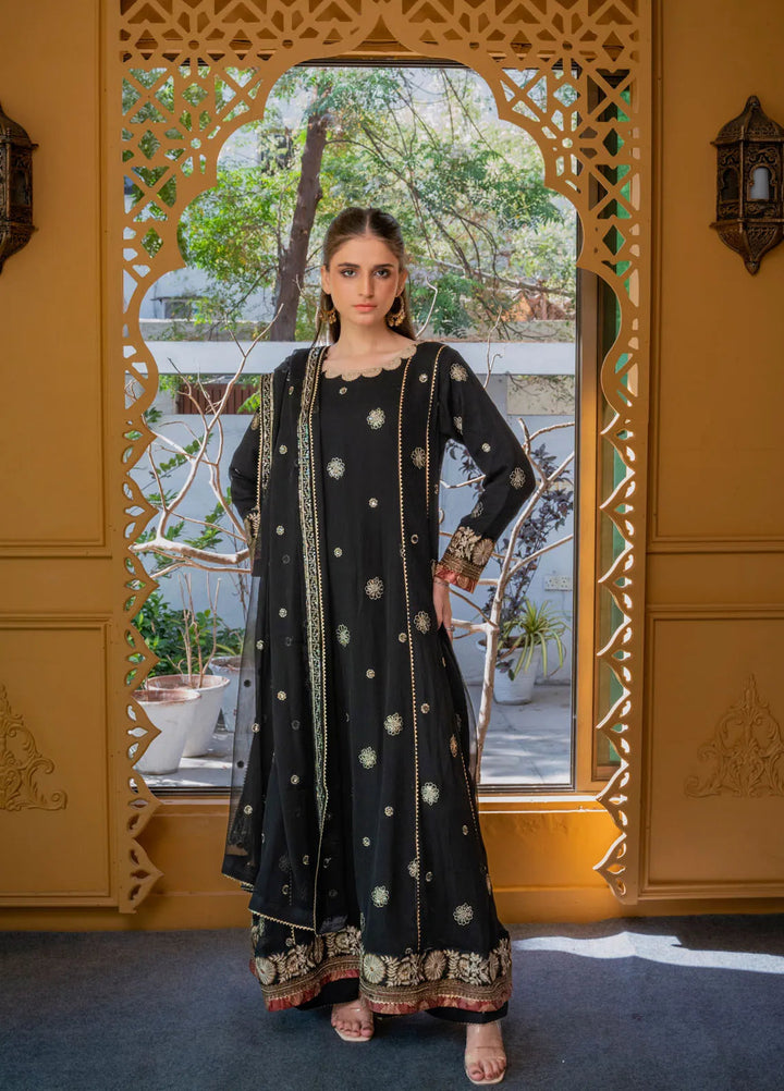 Adam Couture Pret Embroidered Chiffon 3 Piece Suit Soha