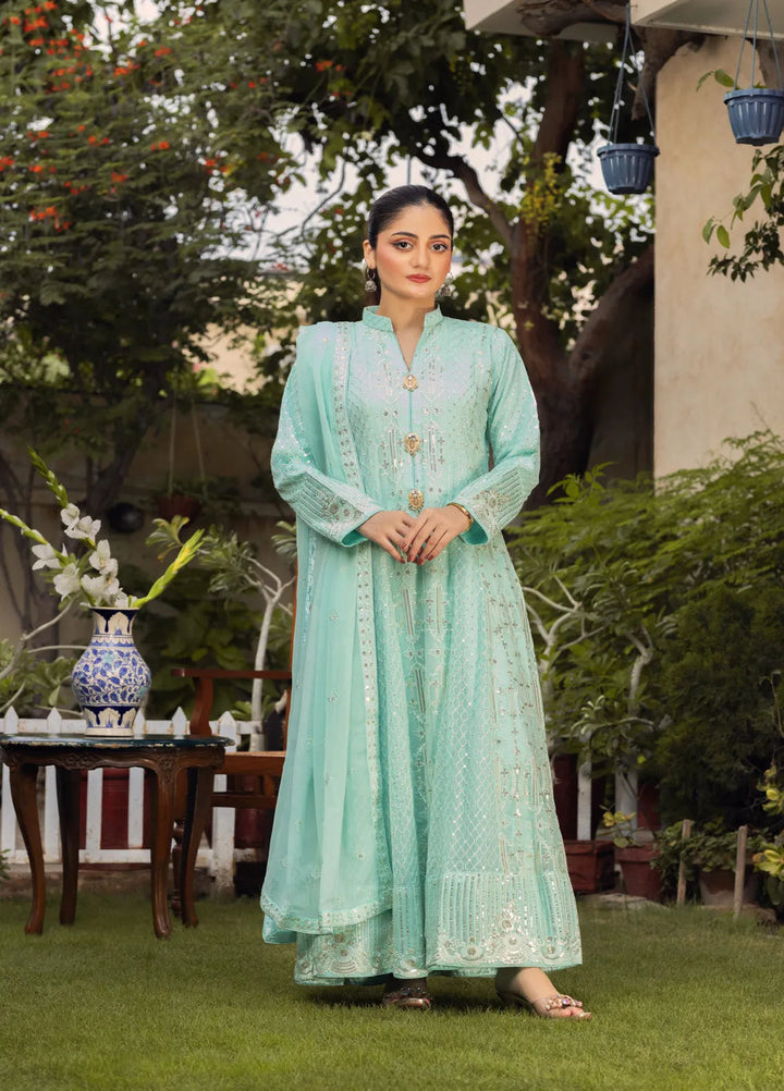 Adams Couture Pret Embroidered Chiffon 3 Piece Suit Chandni