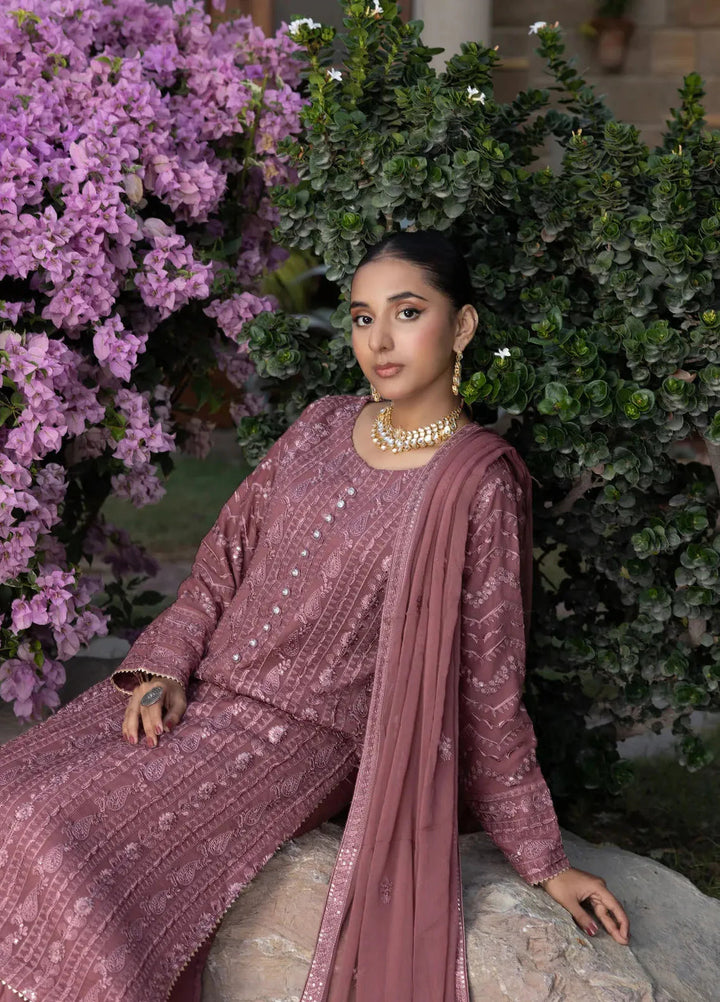 Adams Couture Pret Embroidered Chiffon 3 Piece Suit Gulalai