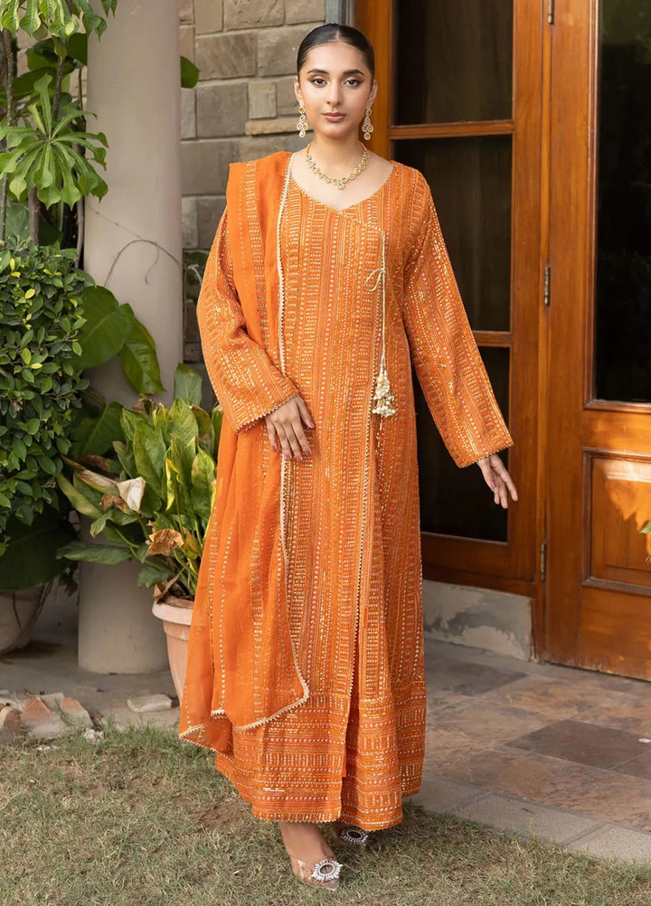 Adams Couture Pret Embroidered Chiffon 3 Piece Suit Sughat