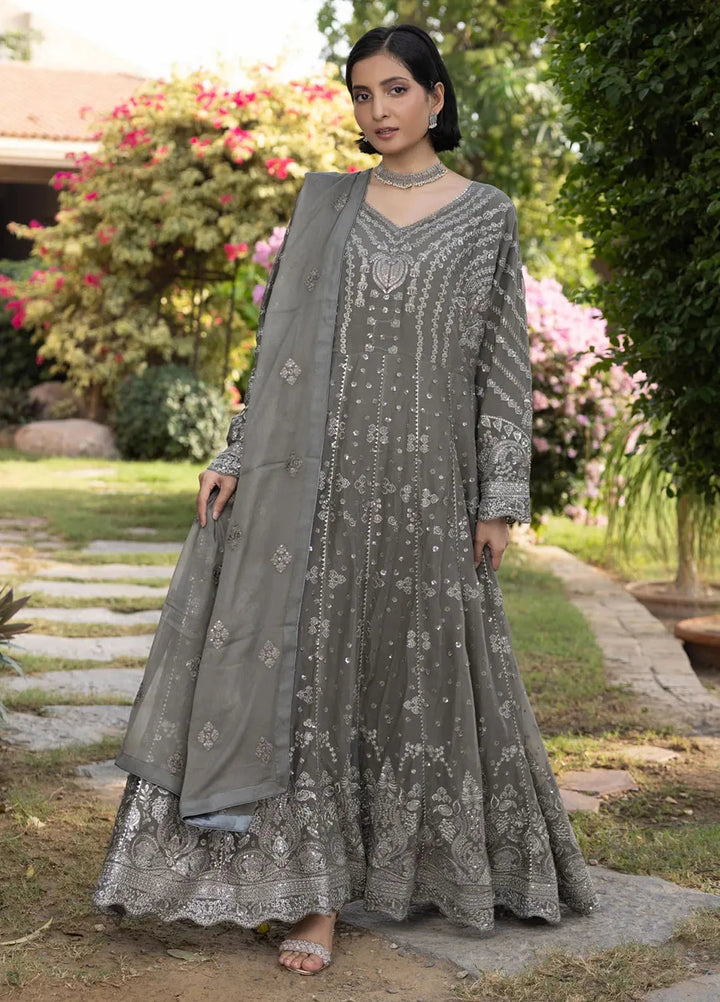 Adams Couture Pret Embroidered Chiffon 3 Piece Suit Zaqoon