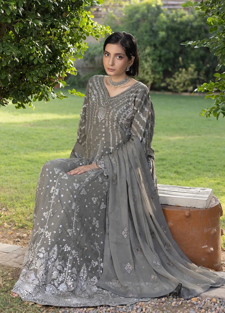Adams Couture Pret Embroidered Chiffon 3 Piece Suit Zaqoon