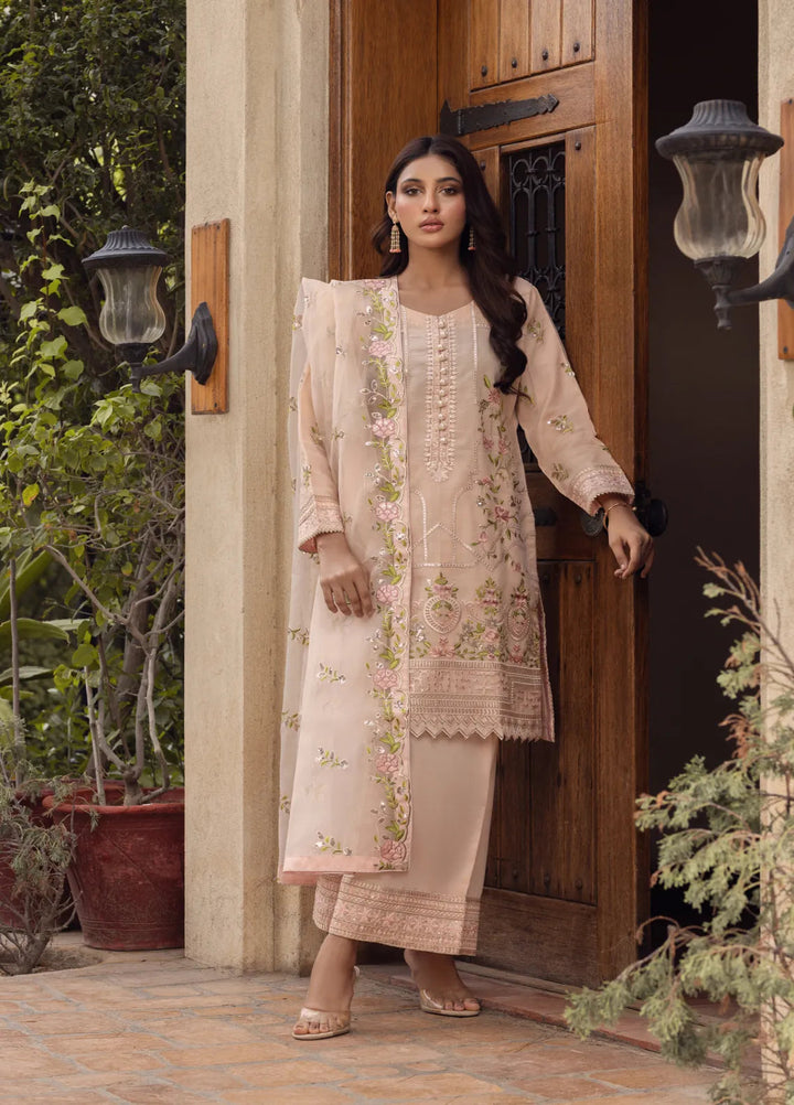 Adams Couture Pret Embroidered Organza 3 Piece Suit Khushbu