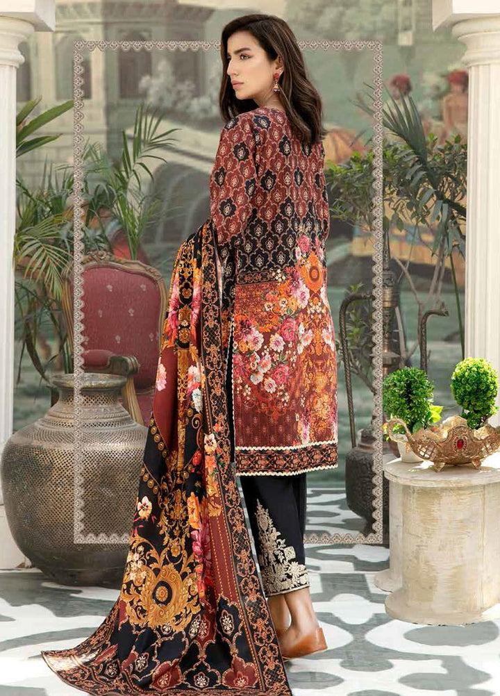 Adan's Libas Embroidered Lawn Suits Unstitched 3 Piece AL21SE D-06 - Summer Collection