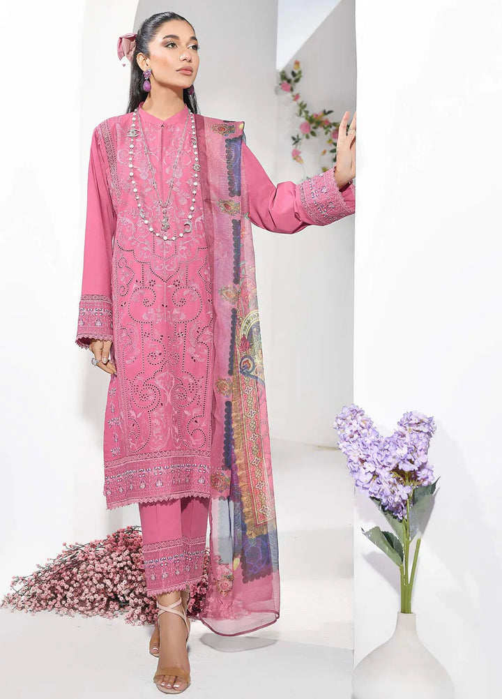 Addee Embroidered Lawn Suits Unstitched 3 Piece AD24QZ SM-032 Sahal - Summer Collection