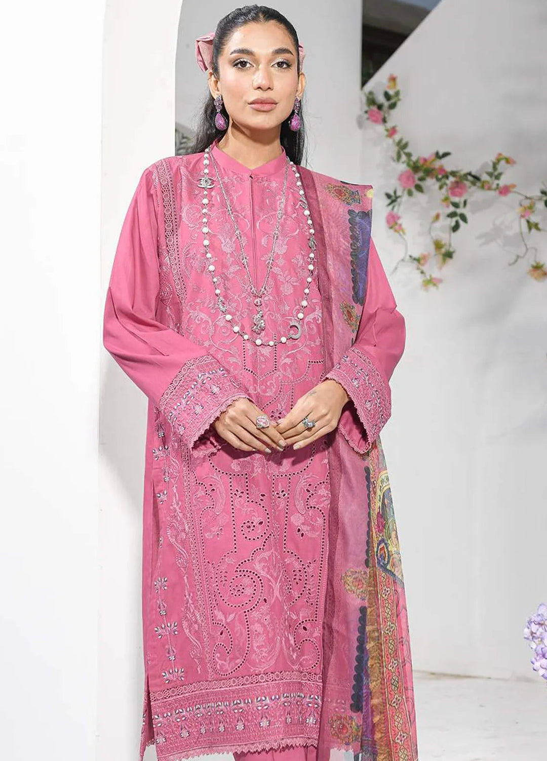 Addee Embroidered Lawn Suits Unstitched 3 Piece AD24QZ SM-032 Sahal - Summer Collection