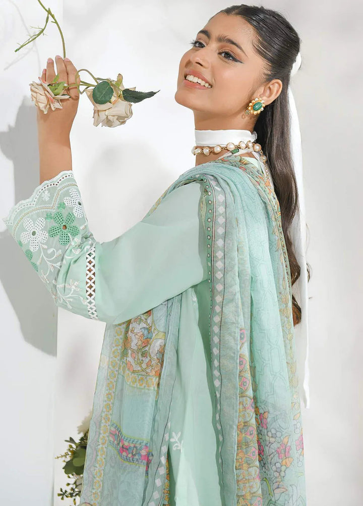 Addee Embroidered Lawn Suits Unstitched 3 Piece AD24QZ SM-038 Mavi - Summer Collection