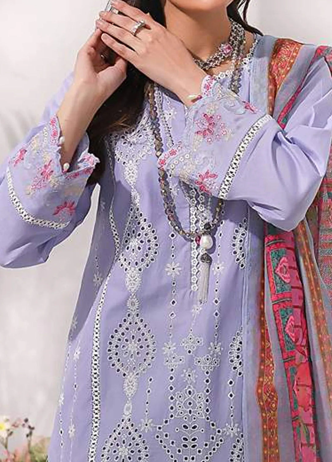 Addee Embroidered Lawn Suits Unstitched 3 Piece AD24QZ SM-039 Moksha - Summer Collection