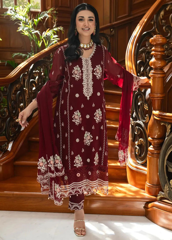 Addee Pret Embroidered Chiffon 3 Piece Suit MF-011