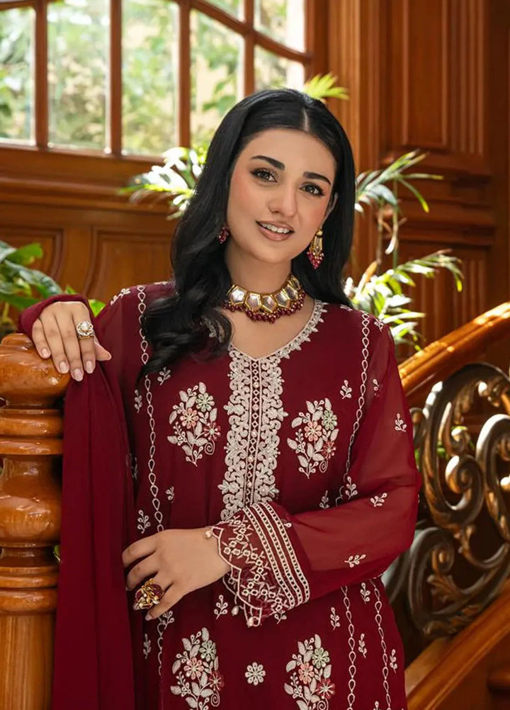 Addee Pret Embroidered Chiffon 3 Piece Suit MF-011
