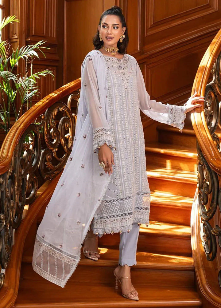 Addee Pret Embroidered Chiffon 3 Piece Suit MF-012