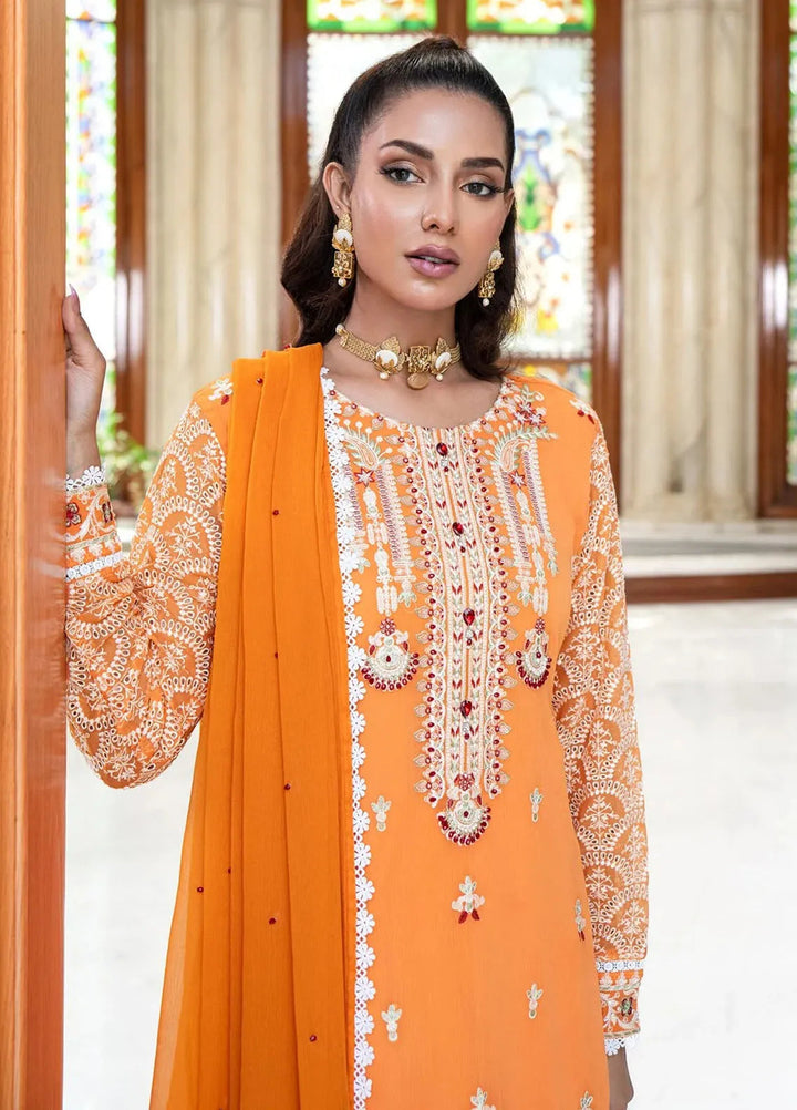 Addee Pret Embroidered Chiffon 3 Piece Suit MF-014